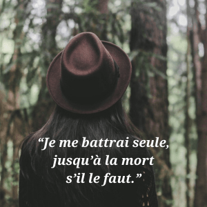 Extrait du roman « L’arbre de Rose » avec une citation illustrant Rose, garde-forestière en Auvergne, et les thèmes de la nature, du deuil et des secrets familiaux.
