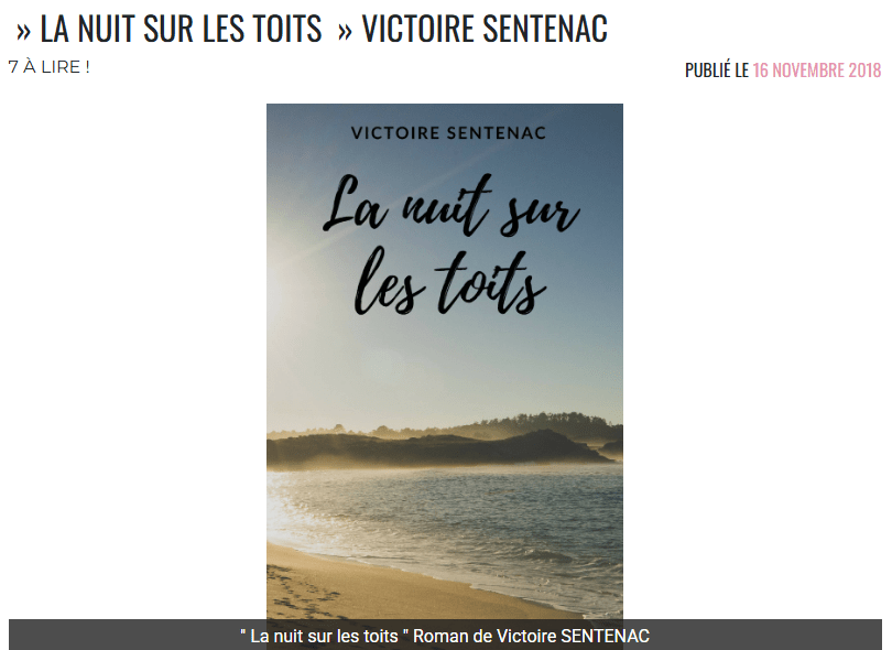 Article de presse sur Victoire Sentenac